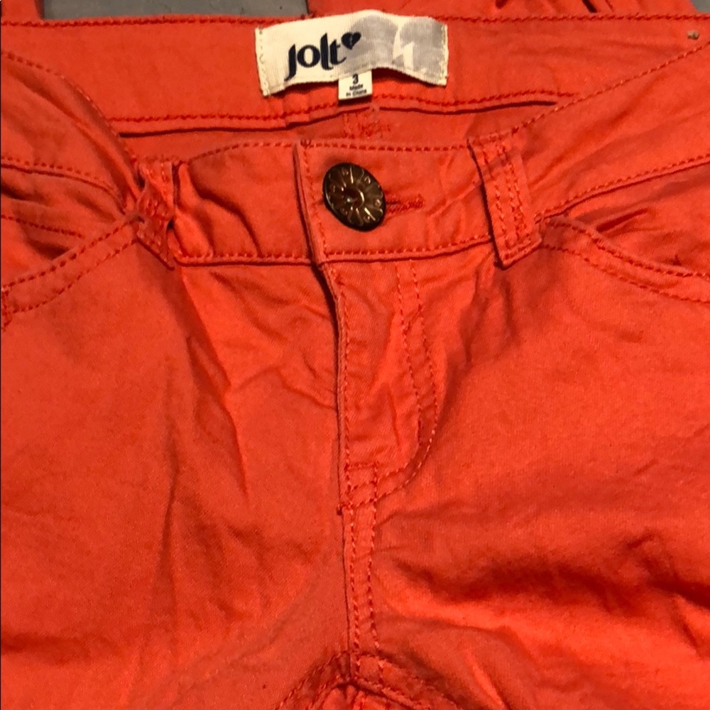 Melon colored jeggings women’s size 3